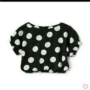 Tabitha Brown Polka Dot Button-Back Top 1X. Never worn with tags still attached.